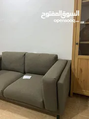  2 Ikea sofa ( L shape + 2 seaters)  كنبه ايكيا شكل L  و كنبه كرسين