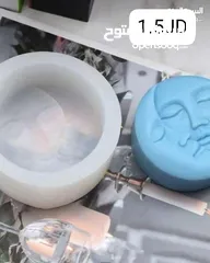  16 قوالب سيلكون بأشكال مميزة للشمع والرزن