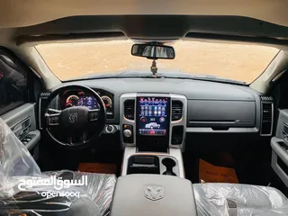  6 دوج رام ديزل 2017  ممشى قليل .. فل الفل عدا الفتحه لون فيراني مميز