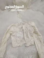  2 بدلة عروس بيضاء للبيع