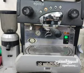  1 ماكينه سوبريسو مع مطحنه