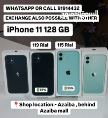  1 iPhone 11-128 GB Super Condition Phones with box