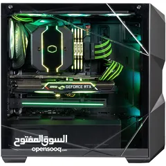  6 كيس جيمنج كولر ماستر 3 مراوح ار جي بي ملون - COOLER MASTER TD500 MESH V2 - 3X ARGB FANS GAMING CASE
