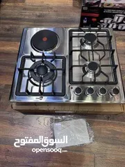  15 طباخ غاز وكهربا StarLux لون اسودطباخ غاز وكهربا StarLux لون سلفر .