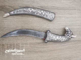  11 خنجر دمشقي مكحل فضه