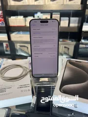  2 بحال الوكالة بطارية 89% تحت الكفالة iPhone 15Promax 256GB متوفر لدى سبيد ستور