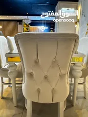  4 طاولة سفرة 8 كراسي بسعر مغري
