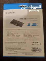  9 ‎قطعة ادابتر تحويل PCIE X4 m.2  السعر ((7)) القطعة جديدة غيّر مستعملة + هارد ديسك HDD 300GB بحالة