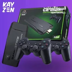  1 جهاز GAME STICK عشر الاف لعبة   يحتوي  على اكثر من 10,000 لعبة كلاسيكية محملة مسبقاً  جها