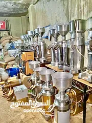  1 ماكنات طحن قهوة بحال الوكالة،واحد فاز و ثلاث فاز ،أنواع وأحجام مختلفة ،حجر جديد ،جرب قبل ما تشتري%