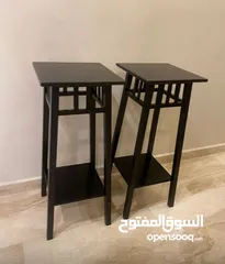  1 طاولات زاوية من ايكيا لون اسود