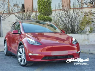  2 2022 TESLA MODEL Y LONGRANGE DUALMOTOR   7 SEATS تيسلا جمرك جديد 7مقاعد فحص كامل