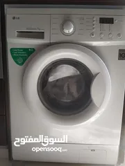  1 غسالة ال جي 7 كيلو دايركت درايف بحالة الجديد
