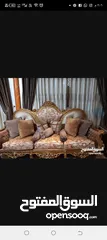  2 كنب دمياطي خشب أحمر