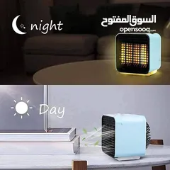  2 مكيف مائي متنقل مع سهار 3 في 1 متنقل للغرفة والمكتب مزود بمروحة داخلية للتبريد الفوري وخزان للماء