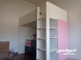  2 ايكيا  تخت ،+مكتب+خزانه بابين