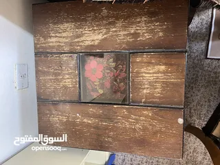  5 طاولة وسط لون بني