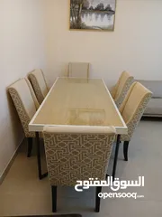  2 طاولة طعم 6 كراسي Dinneng with 6 chairs