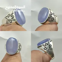  2 خواتم فضه 925 عقيق يماني سعر الخاتم 10 ريال