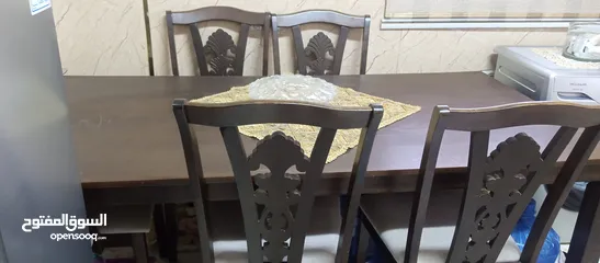  3 طاوله سفره خشب زان