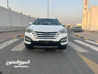  1 هيونداى سانتافى موديل 2014 خليجى 7 راكب 4 سلندر مثبت سرعة تحكم رنجات  حساسات بحالة ممتازة ..