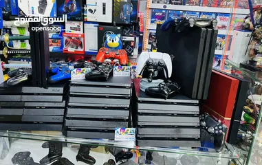  5 اجهزة بلاستيشن بحالة الوكالة كفاله خطيه  هديه مع كل جهاز عالم ارجوان للبلاستيشن