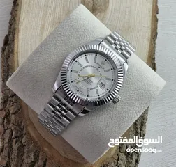  19 رولكس رجالي مرفق علبه وكيس رولكس وكفاله سنه