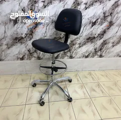  7 كرسي كاشير طبي مع مسند قدمين كرسي شبك طبي / للريسبشن/ سوبرماركت/عيادات متعدد الاستخدام