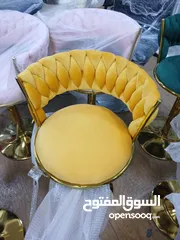  9 جديد وحصري .......  كراسي استول التركي  استالس ذهبي  جك بحمل وزن 150k بشكل جديد  خدمه توصيل عمان ومح