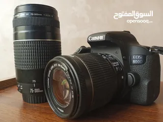  1 كاميرة كانون 800d استعمال شخصي بحال الوكالة للبيع