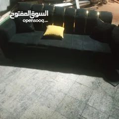  3 طقم كنب 7مقاعد بحالة ممتازة