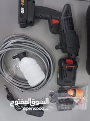  7 مضخة غسيل سيارات شحن مع  بطارية عدد (2) 48 فولت يضاف اجور توصيل