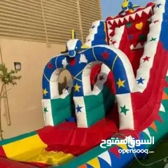  6 نطيطات الرمال ملعب صابوني الرمال زحليقه مائيه العاب اطفال  حفلات مدارس الرياض