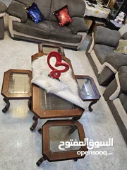  11 طقم كنبايات 8 مقاعد وطاولة و4طرابيزات