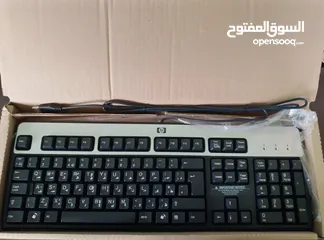  1 كيبورد اتش بي أصلية للبيع (Original Wired USB HP Keyboard # KU-0316)
