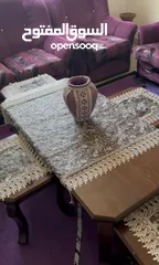  2 غرفة ضيوف كاملة كنب وطاولة وسجاد وعش وبرادي وثريا