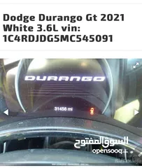  6 دودج دورانگو ابيض 2021