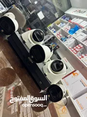  5 كاميرات مستعملة 5MP full color مع جهاز بسعر مغري متوفر خدمه التركيب