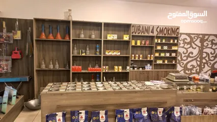  4 ديكور محل اراجيل خشب