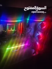  3 pc gaming and designer  with intel i9 مع 2نظام تبريد مائي وهوائي  و مساحة تخزين 1500 جيجا