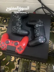  2 بلايستيشن 4 + ستيرنج مع دعسات بنزين بريك كلتش قير 6 غيار مع قاعده كامله