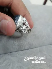  6 خاتم عقيق مصور اصلي