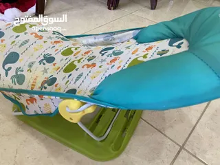  9 اغراض بيبي مستعمل بحاله جديد  والسعر قابل للتفاوض سعر مغري جدا