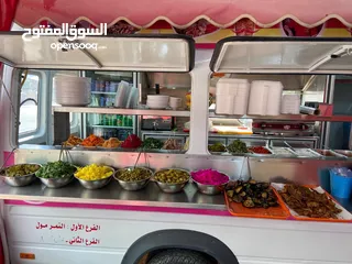  7 باص مرسيدس مفصل مطعم للبيع