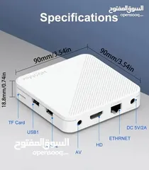  4 جهاز تلفزيون ذكي H96 Max H313 4K-Android 14 tv box < tvbox تحديث الشاشة ,boxtv