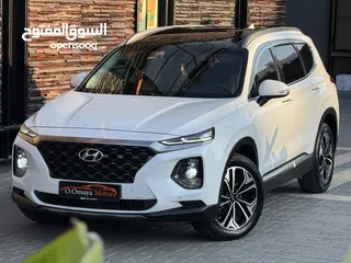  1 فرصة نادرة – Hyundai Santa Fe بانوراما  (6+1 مقاعد أصلية) ممشى قليل و بحالة الوكالة
