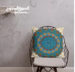  2 وساده رمضانيه مكتوب بخط مزخرف عربي جميل "وسادة رمضان كريم - لمسة شرقية أنيقة لرمضان"