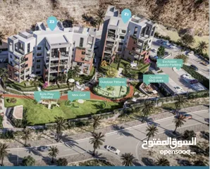  5 شقة بغرفتين مع غرفة خادمة بمساحات واسعة في خليج مسقط/ 2+1 BEDROOM APARTMENT IN MUSCAT BAY