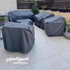  28 تفصيل اغطية و كفرات لاطقم الرتان والمراجيح الايطالي و عش البلبل والاثاث الخارجي من الشتاء والمطر