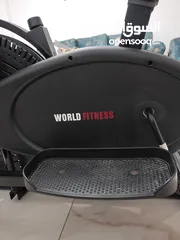  4 جهاز كروس وبسكليت رياضي من شركة World Fitness
